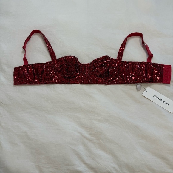 Dolce & Gabbana Red Sequin Balconette Bra - Picture 5 of 17